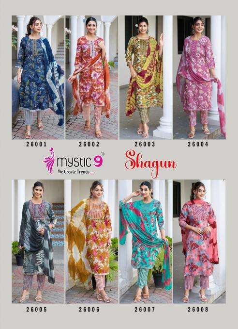Mystic9 shagun vol 26 Kurti market in surat