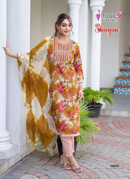 Mystic9 shagun vol 26 Kurti market in surat