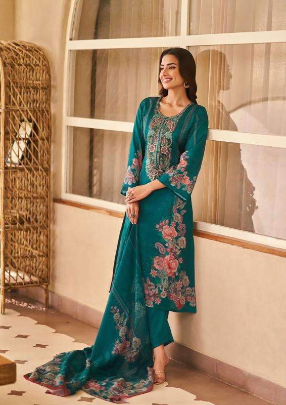 Nisanka mills & emb miraal luxury lawn 26 Kolkata dress material market