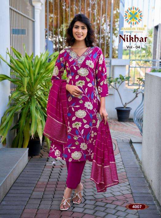Passion tree nikhaar vol-4 Latest kurti designs in Pune