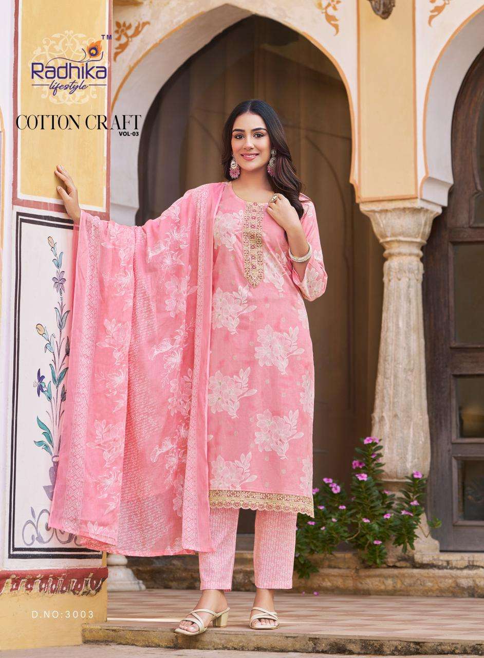 Radhika lifestyle cotton craft vol 3 Kurti wholesale store in delhi