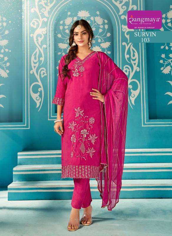Rangmaya survin Fashion Kurtis Wholesale in Surat