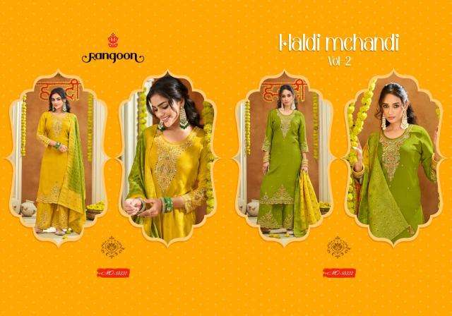 Rangoon haldi mehandi vol-02 Salwar Kameez market in Hyderabad