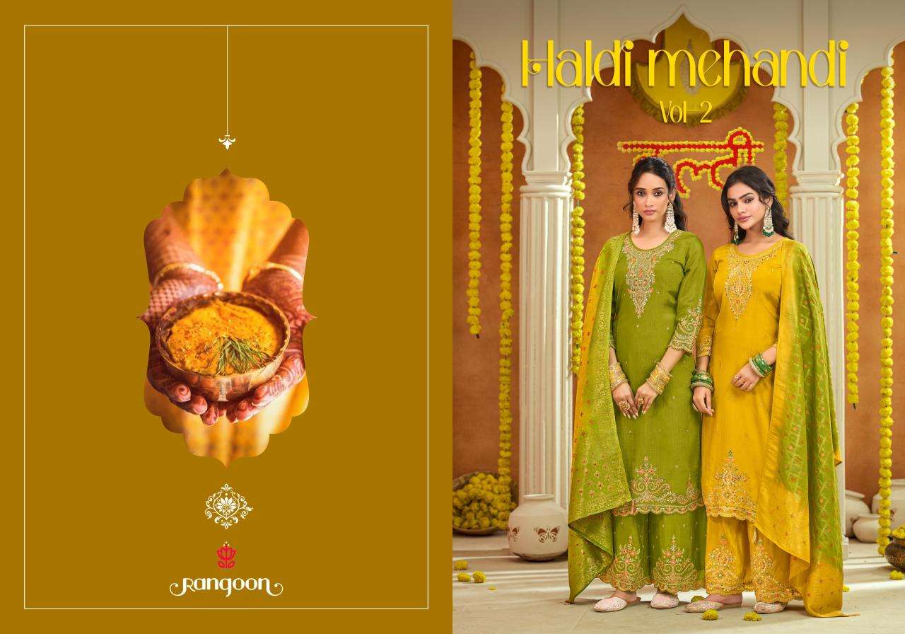 Rangoon haldi mehandi vol-02 Salwar Kameez market in Hyderabad