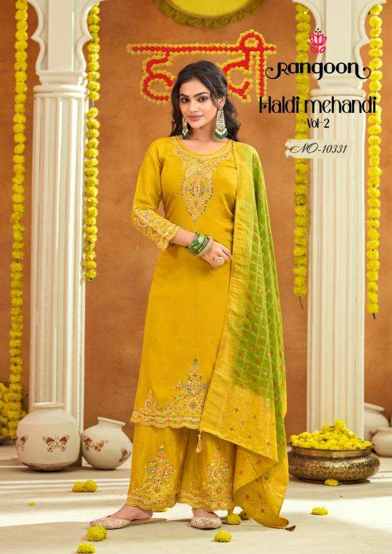 Rangoon haldi mehandi vol-02 Salwar Kameez market in Hyderabad