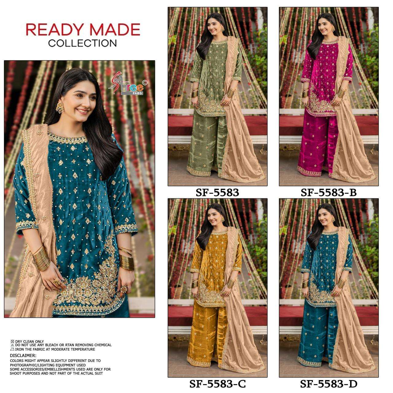 Shree fabs d.no 5583 Surat wholesale market for readymade suits