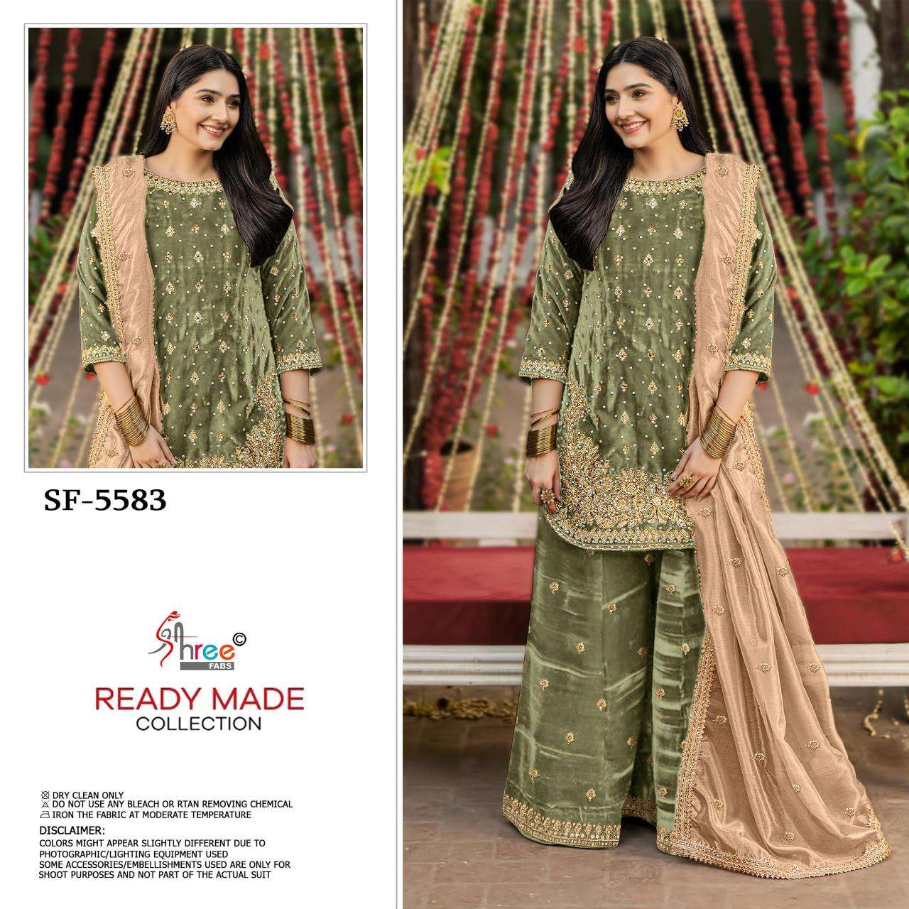 Shree fabs d.no 5583 Surat wholesale market for readymade suits