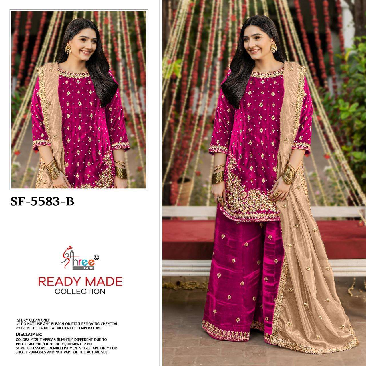 Shree fabs d.no 5583 Surat wholesale market for readymade suits