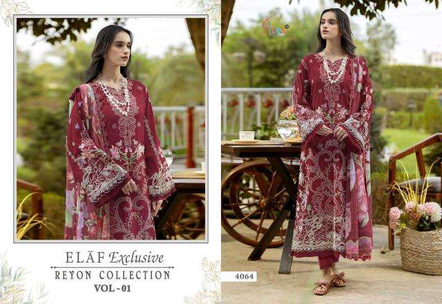 Shree fabs elaf exclusive rayon collection vol- 1 Wholesale salwar suits market in Surat