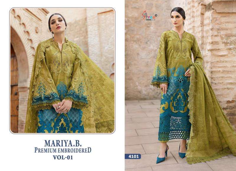 Shree fabs maria b premium embroidered vol- 1 Wholesale Pakistani clothing in Kolkata