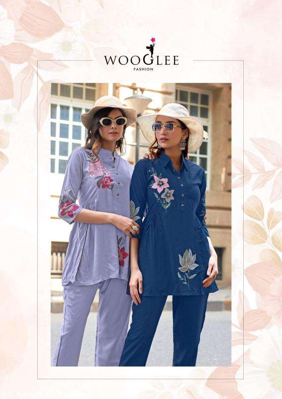 Wooglee tulip vol 3 cord set Wholesale Kurtis Surat manufacturers