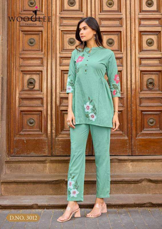 Wooglee tulip vol 3 cord set Wholesale Kurtis Surat manufacturers