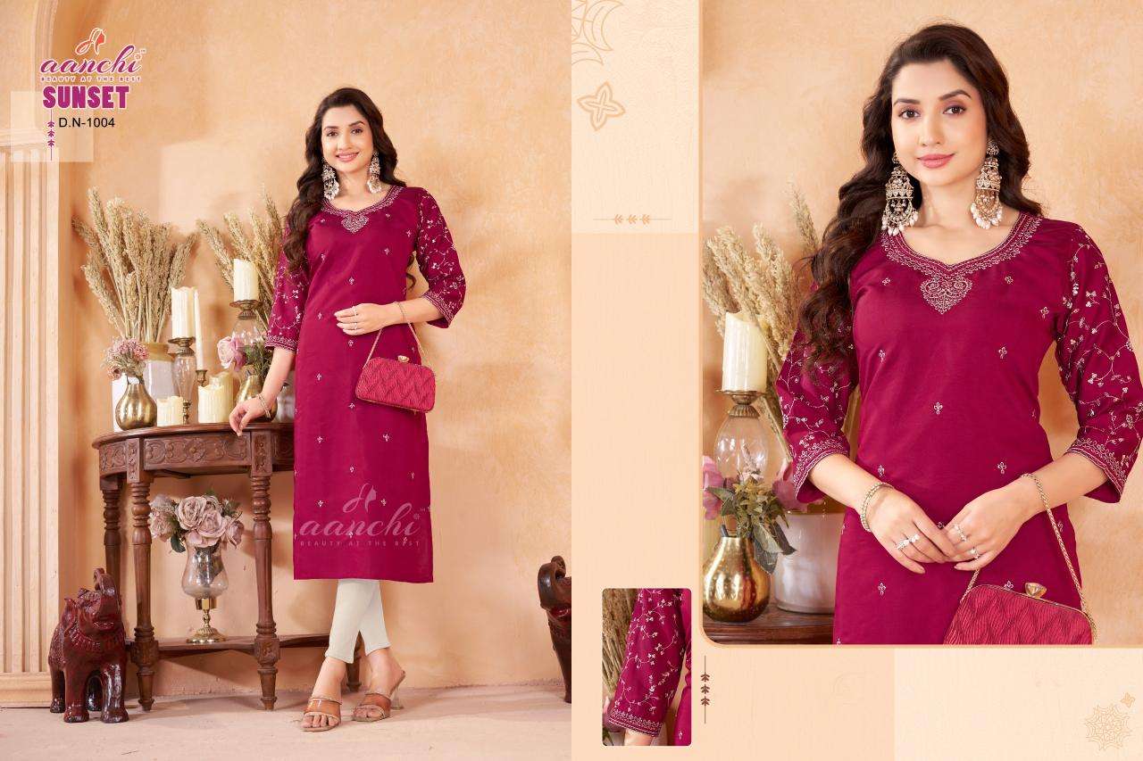 Aanchi sunset Wholesale Kurti manufacturers in Mumbai