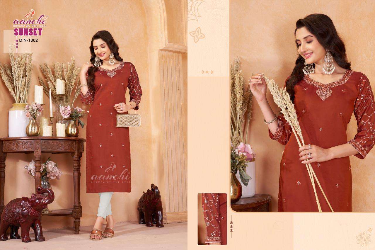 Aanchi sunset Wholesale Kurti manufacturers in Mumbai