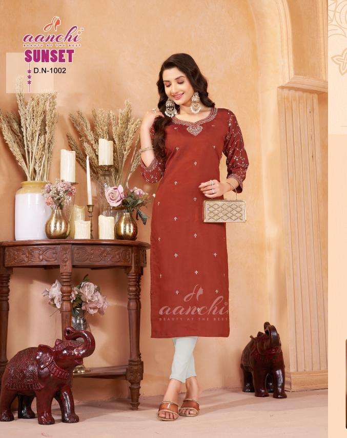 Aanchi sunset Wholesale Kurti manufacturers in Mumbai