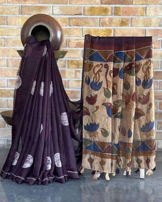 Akshara linen digital print Saree manufacturers in Delhi