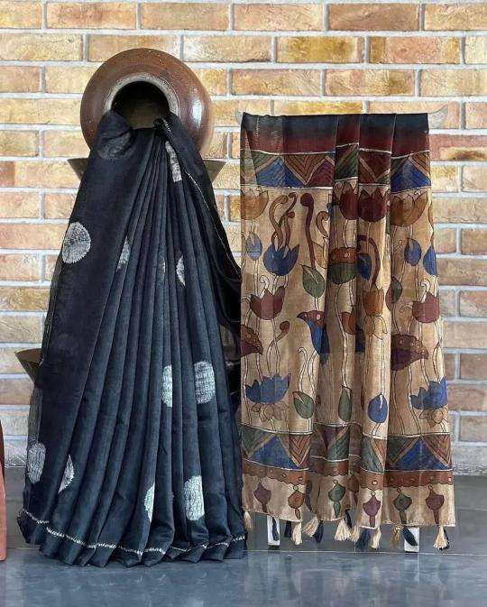 Akshara linen digital print Saree manufacturers in Delhi