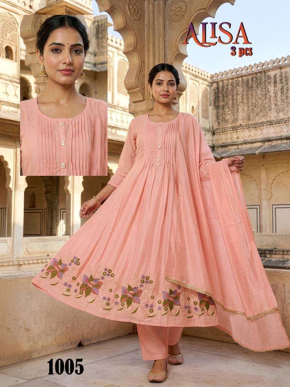 Alisa Mal Chanderi Vol 1 Kurti wholesalers near me