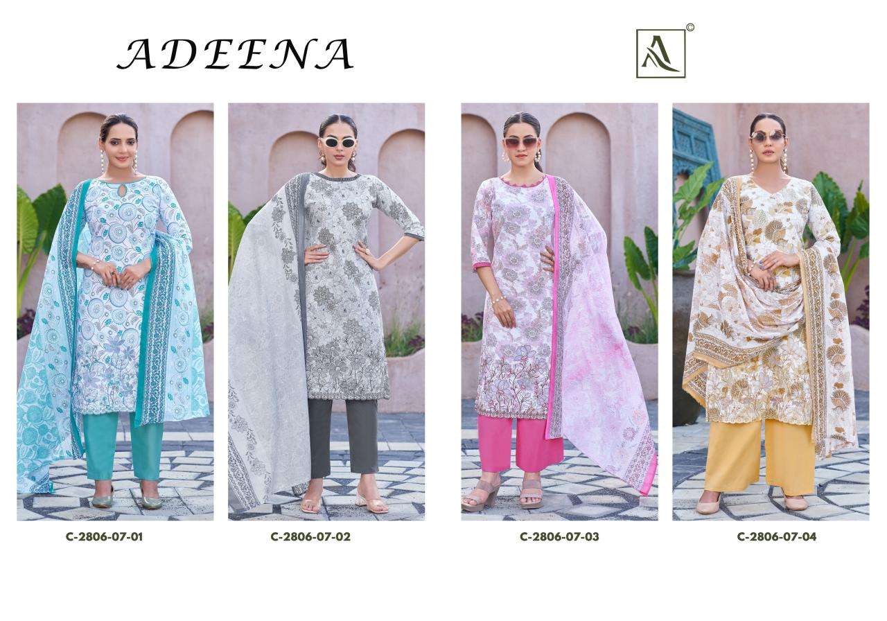 Alok suit adeena Dress material wholesalers in Kolkata
