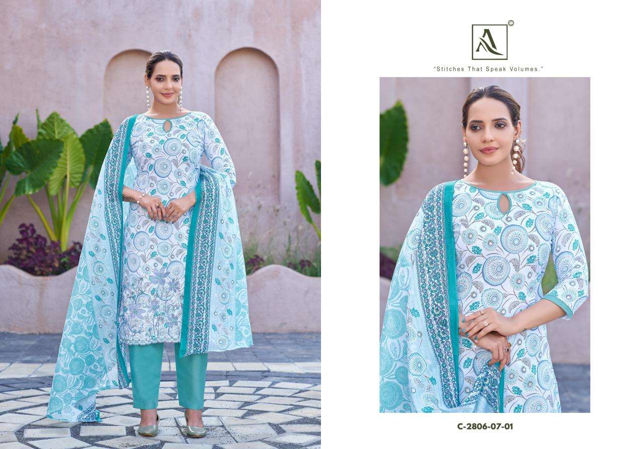 Alok suit adeena Dress material wholesalers in Kolkata