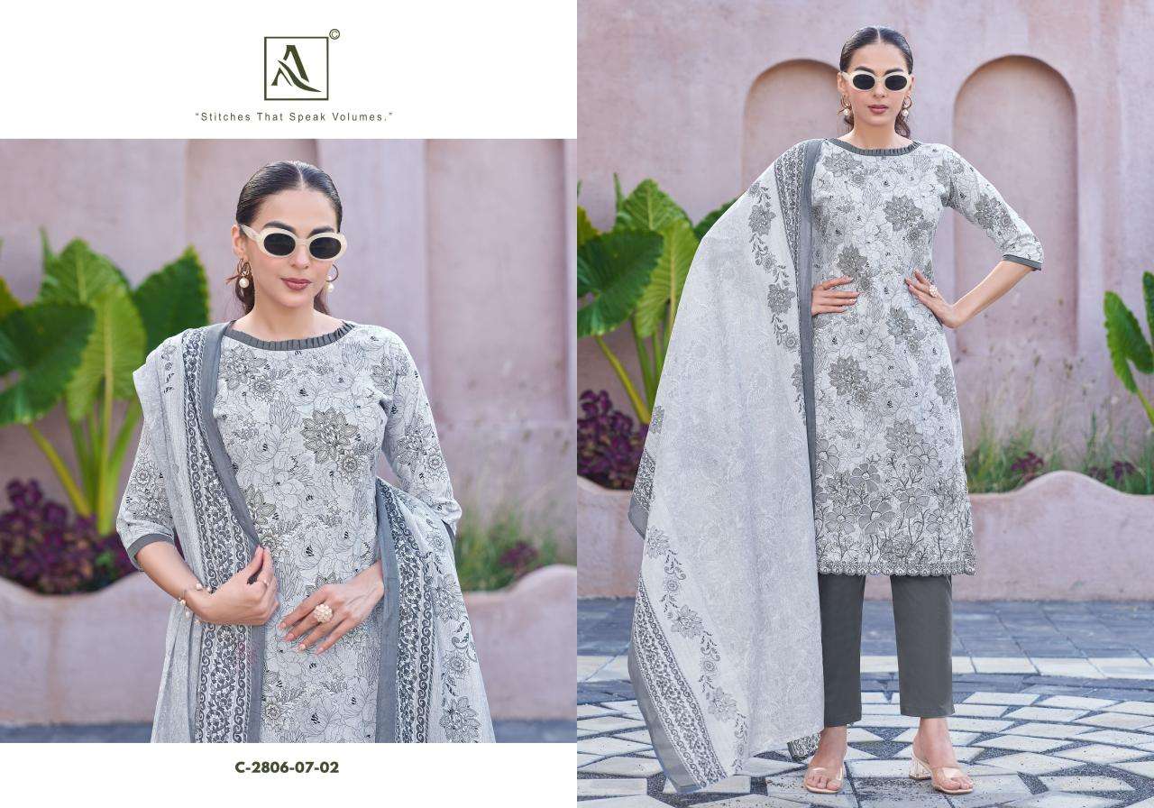 Alok suit adeena Dress material wholesalers in Kolkata