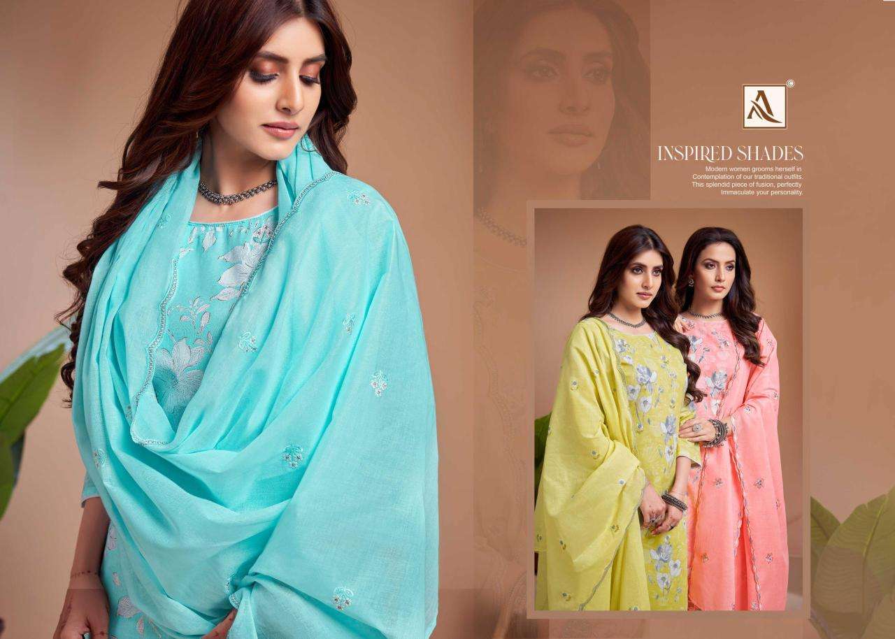 Alok suit khadiza Wholesale dress materials supplier in kolkata