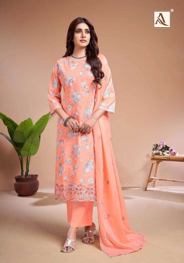 Alok suit khadiza Wholesale dress materials supplier in kolkata