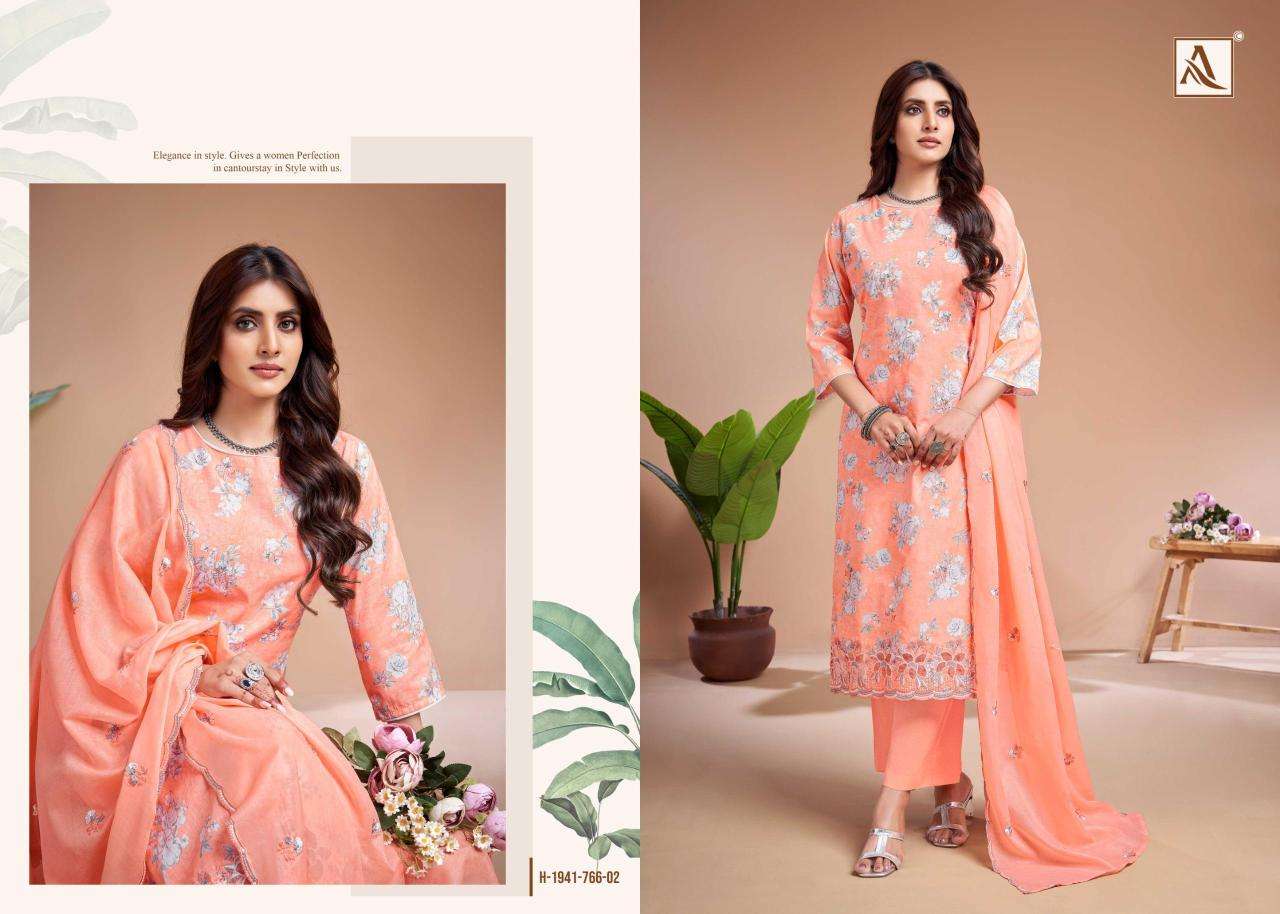 Alok suit khadiza Wholesale dress materials supplier in kolkata