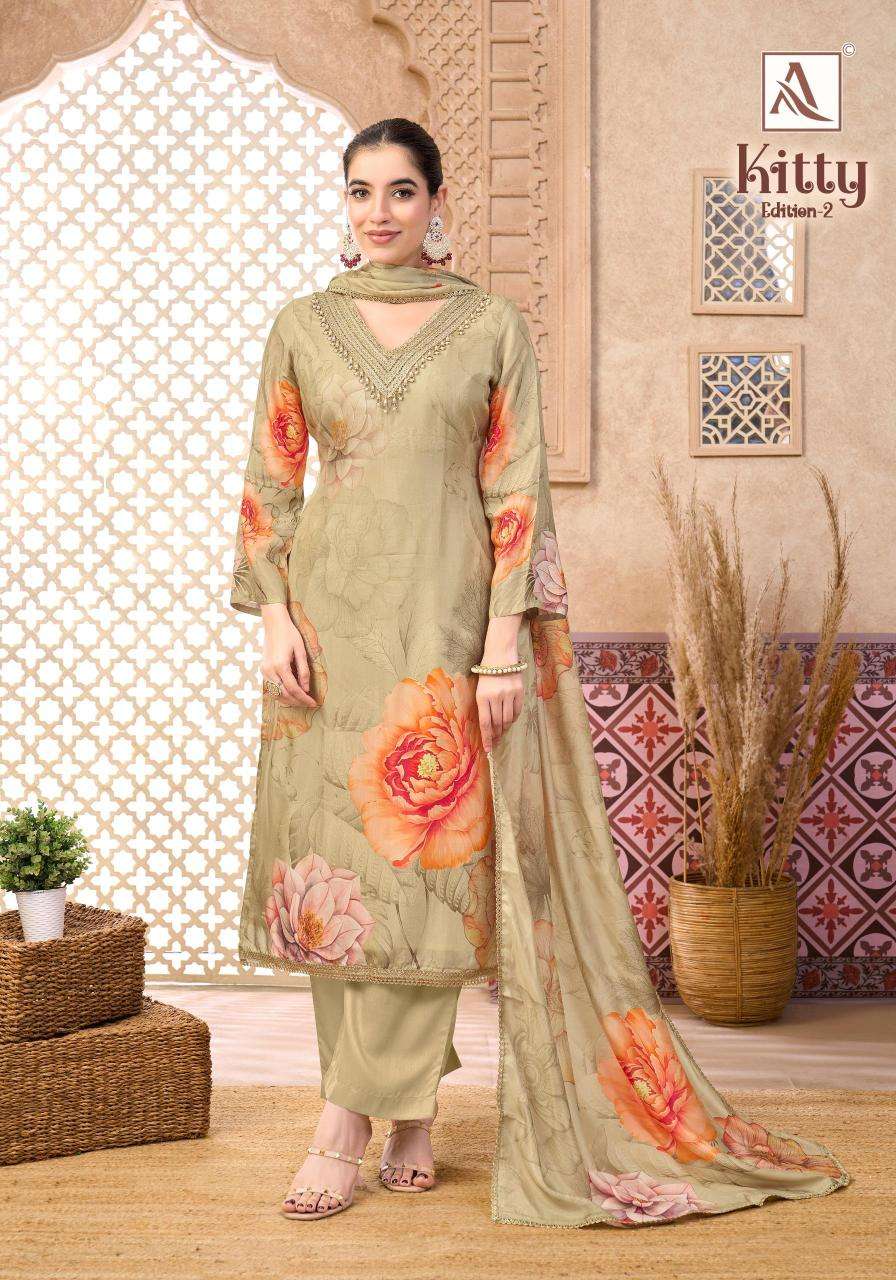 Alok suit kitty-2 Wholesale dress material suppliers in Delhi