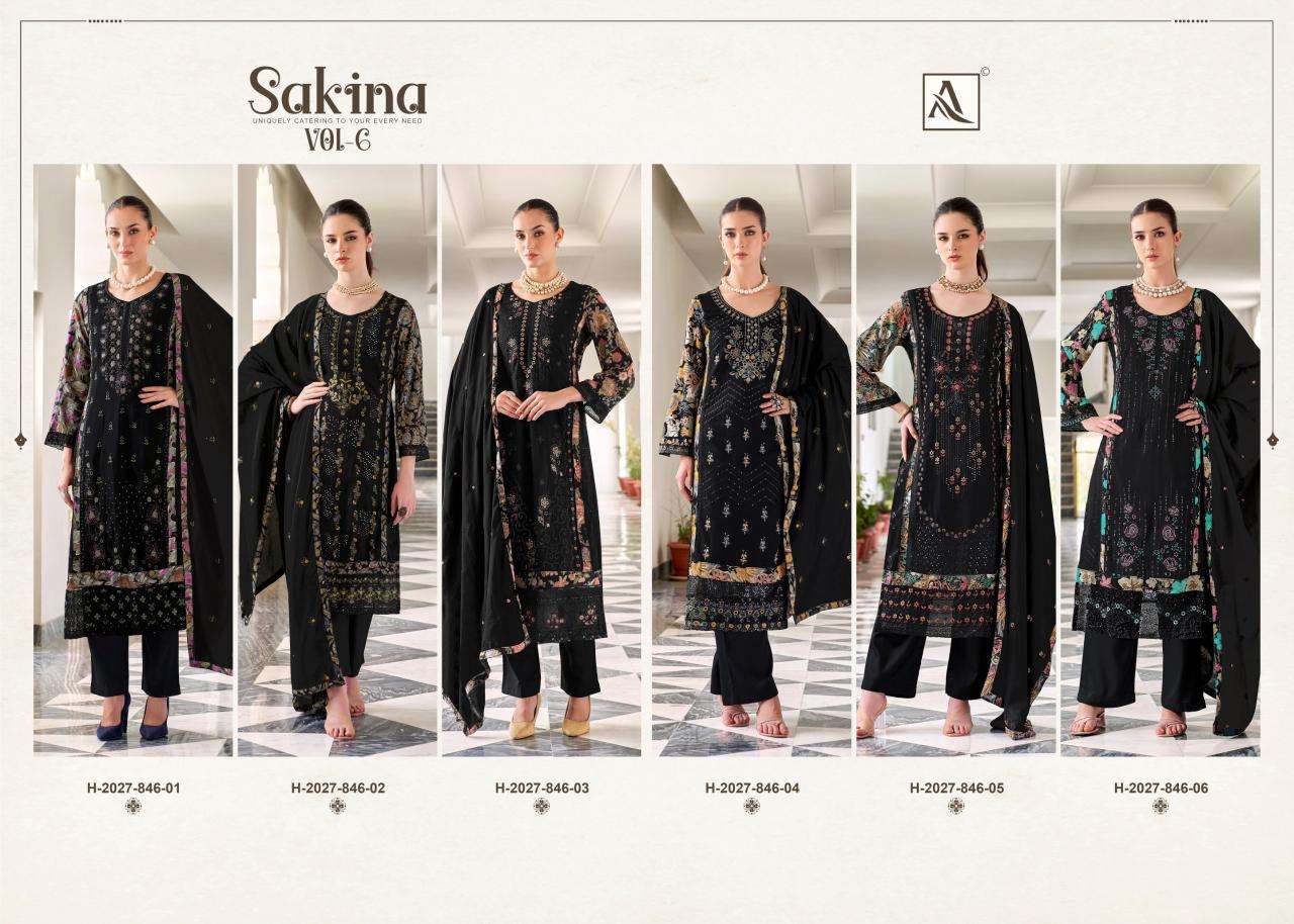 Alok suit sakina-6 dress material wholesale in Mumbai