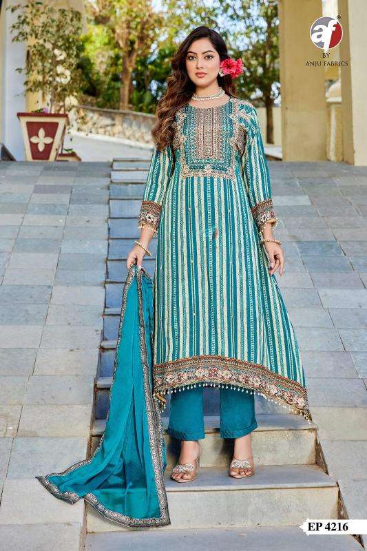 Anju fabrics d.no EP 4216 c cut Kurti wholesale market in Mumbai