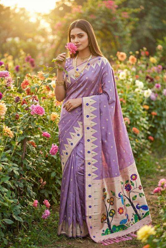 Anupama sindoor paithani top 5 saree wholesalers in ahmedabad