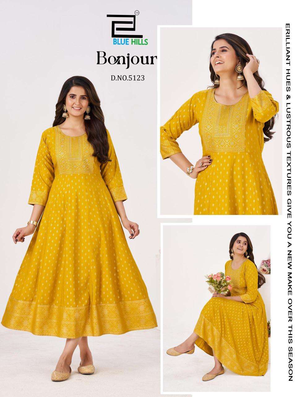Blue hills bonjour Kurti wholesale in pune