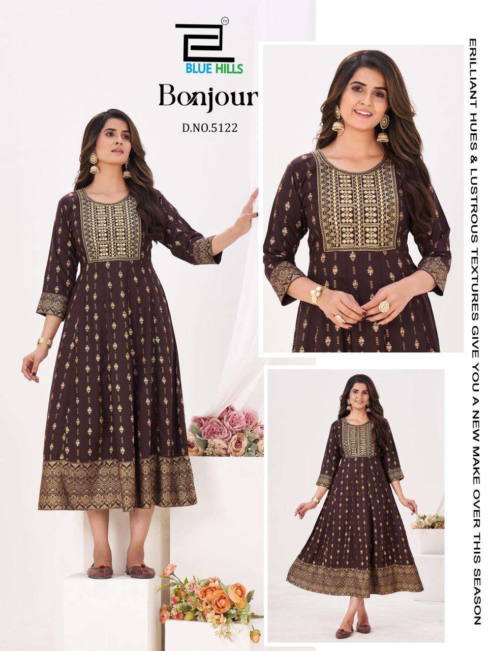 Blue hills bonjour Kurti wholesale in pune