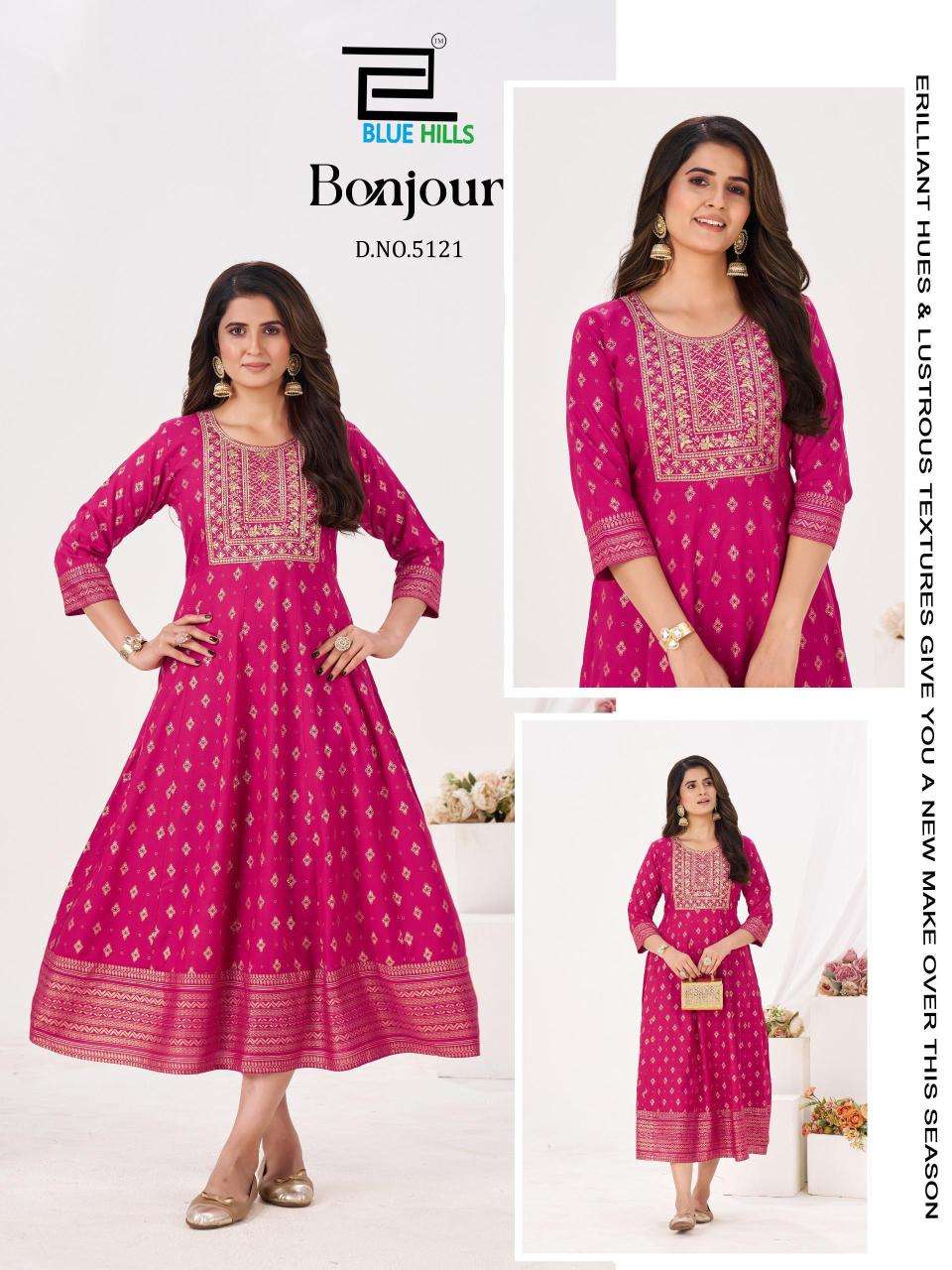 Blue hills bonjour Kurti wholesale in pune