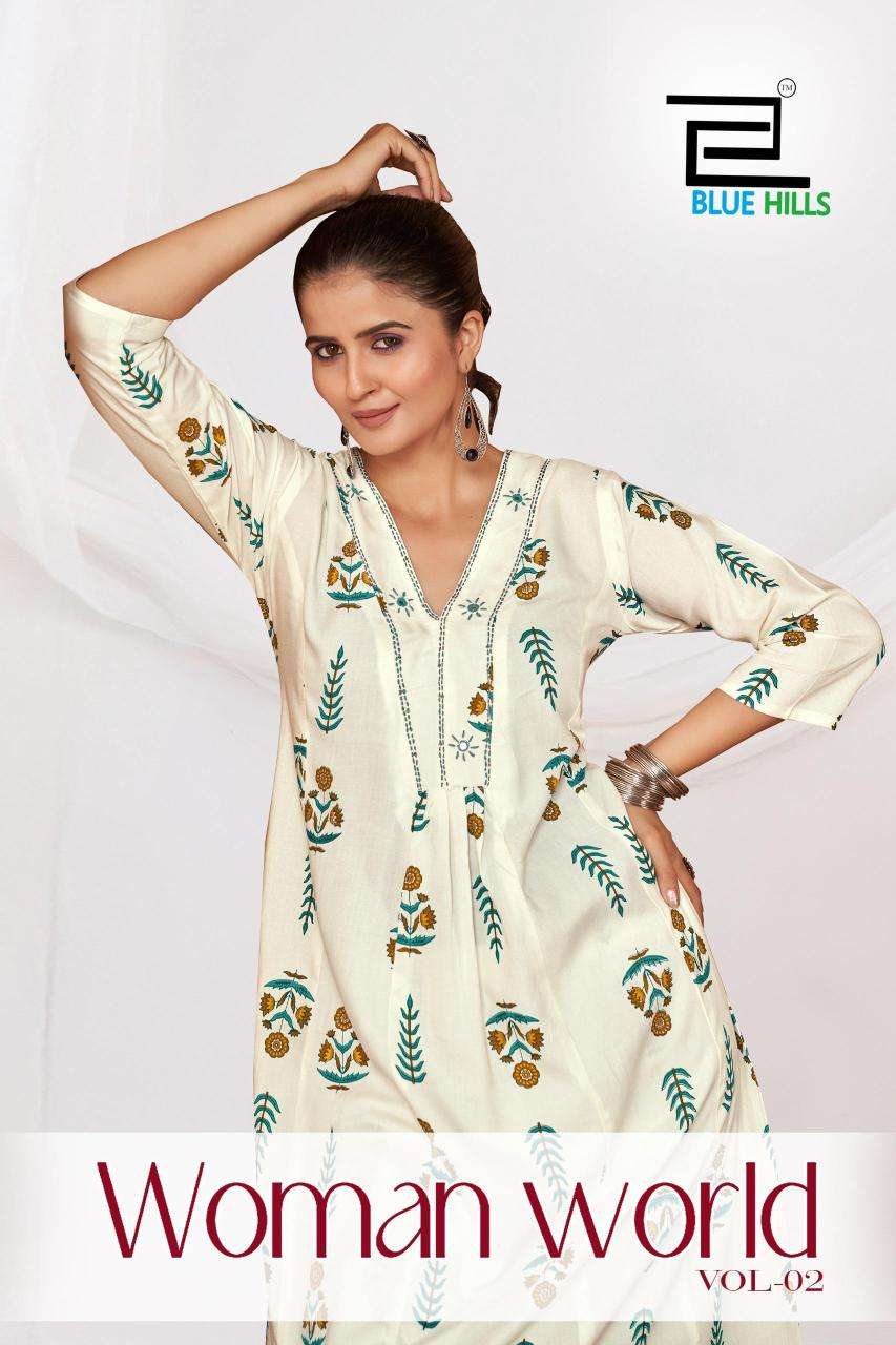 Blue hills woman world vol.2 coord set Kurti exporter in Baglor