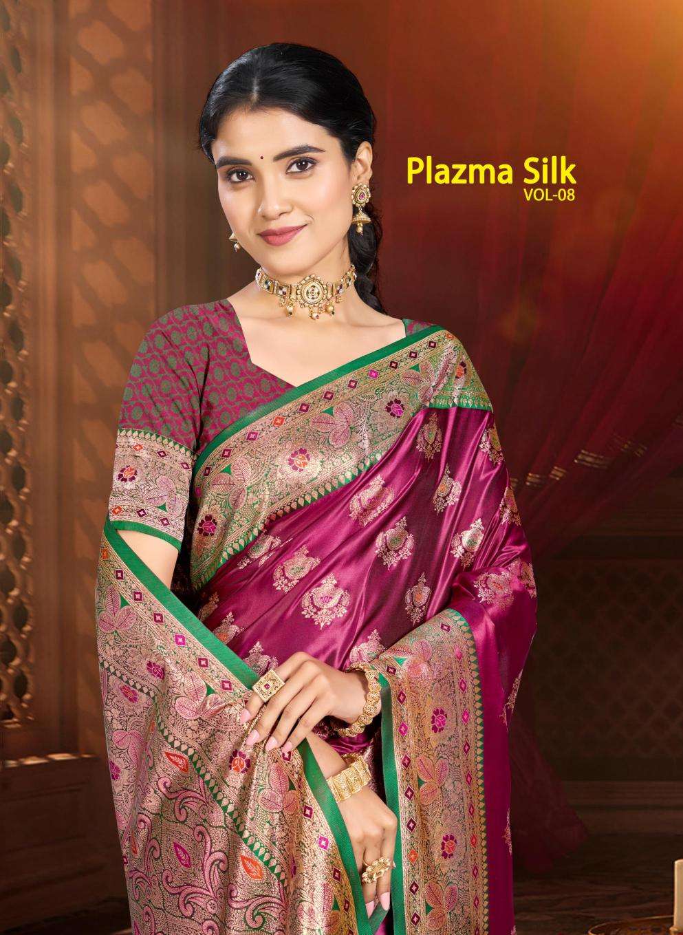Bunawat - Plazma Silk 08 Wholesale Saree market in surat