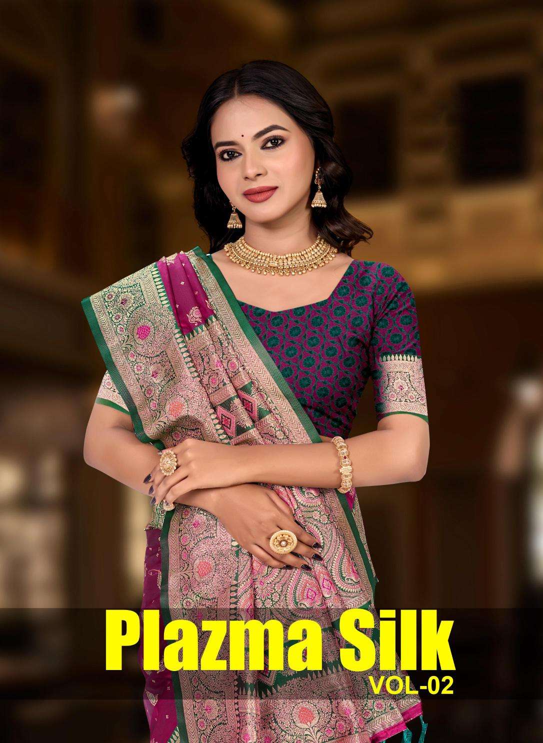 Bunawat - Plazma Silk Vol-02 Saree exporters in Mumbai
