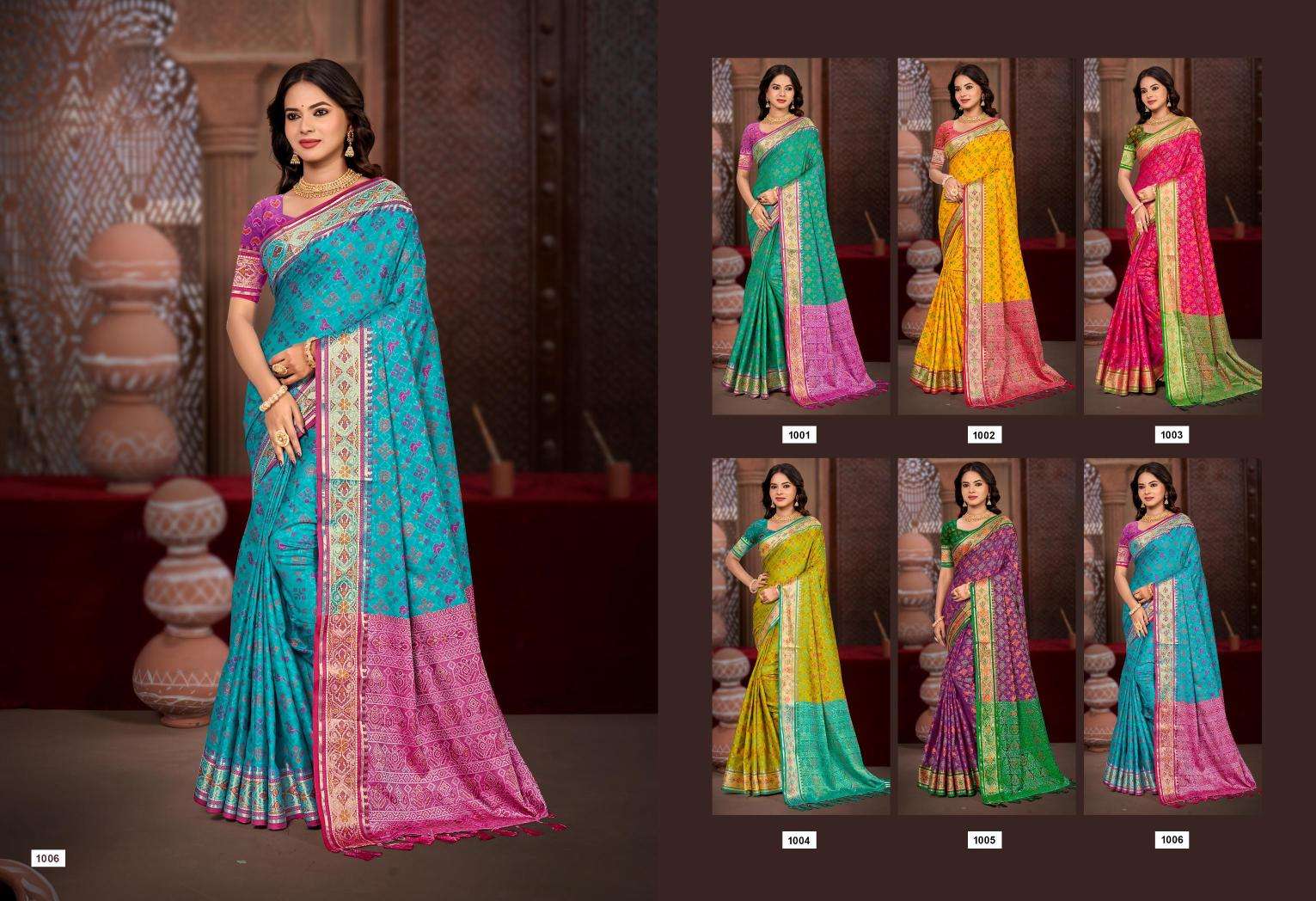 Bunawat - Rajshahi Patola-06 Designer sarees at wholesale price