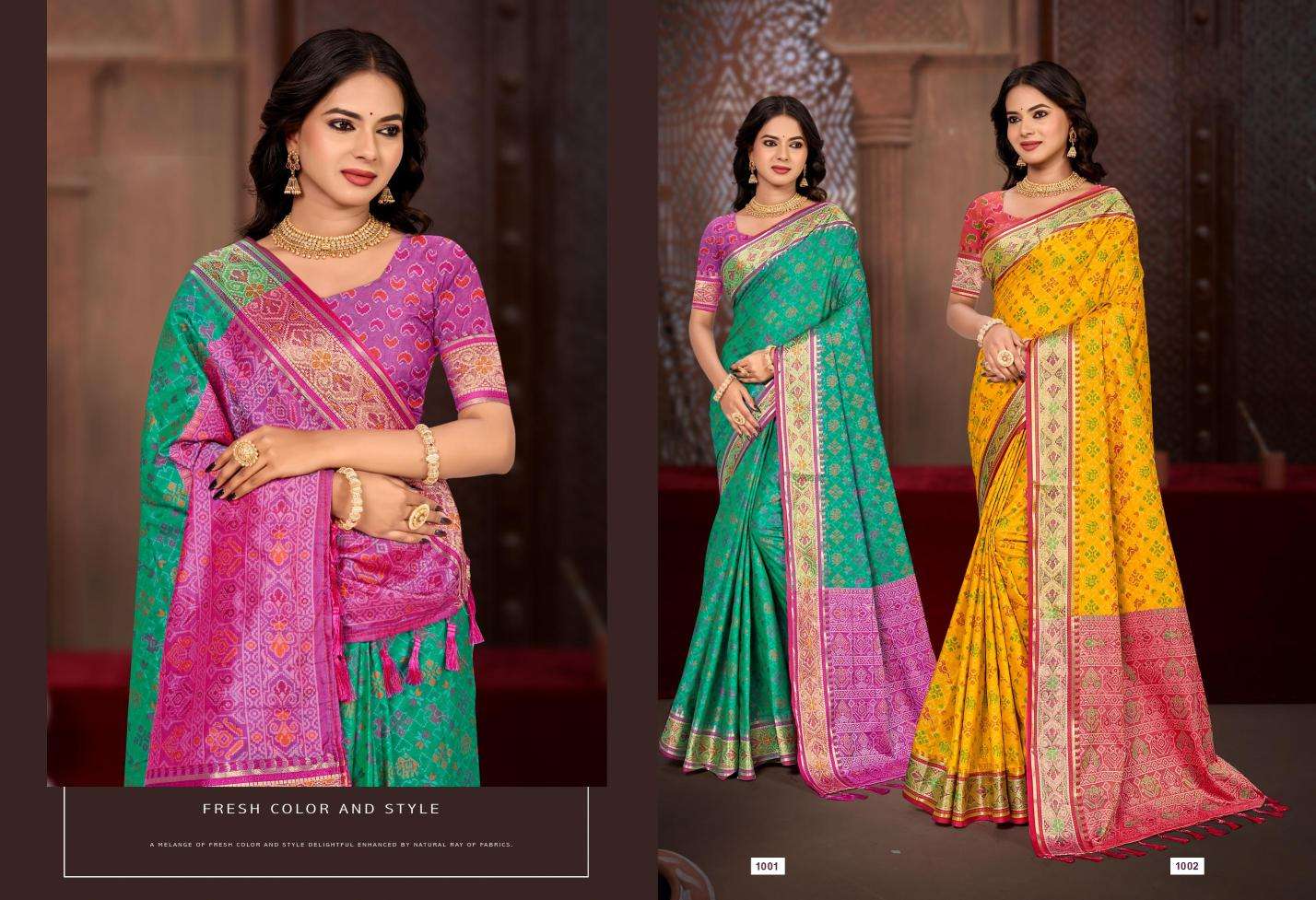 Bunawat - Rajshahi Patola-06 Designer sarees at wholesale price