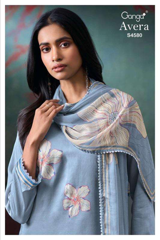 Ganga avera 4580 dress material wholesale market in Pune