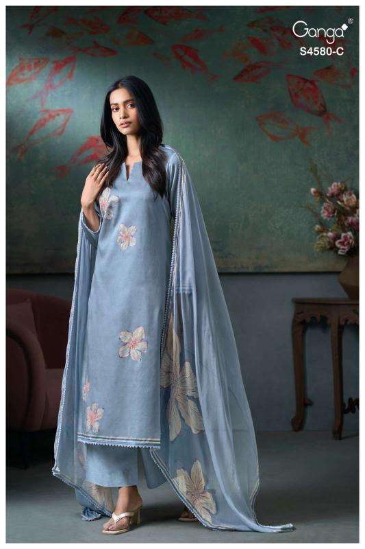 Ganga avera 4580 dress material wholesale market in Pune