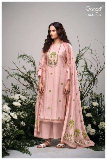 Ganga breeya 4433 Dress material wholesale market Kolkata
