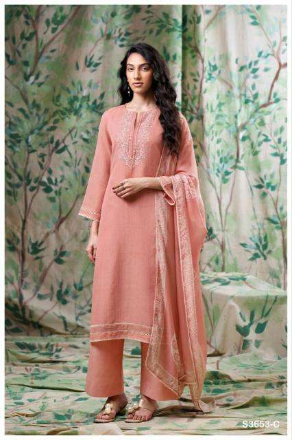 Ganga diyana 3653 Dress material suppliers in Kolkata