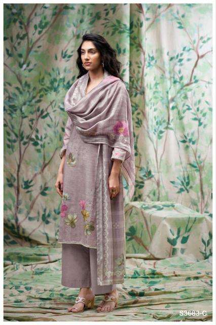 Ganga farnaz 3683 Wholesale dress materials for boutique