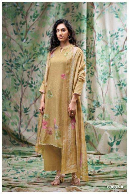 Ganga farnaz 3683 Wholesale dress materials for boutique