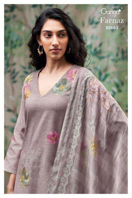 Ganga farnaz 3683 Wholesale dress materials for boutique