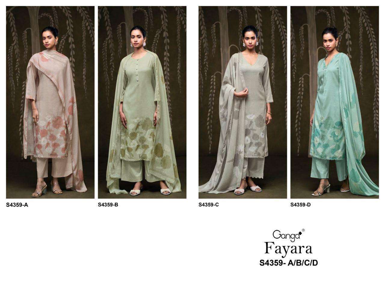 Ganga fayara 4359 Dress material suppliers in Surat