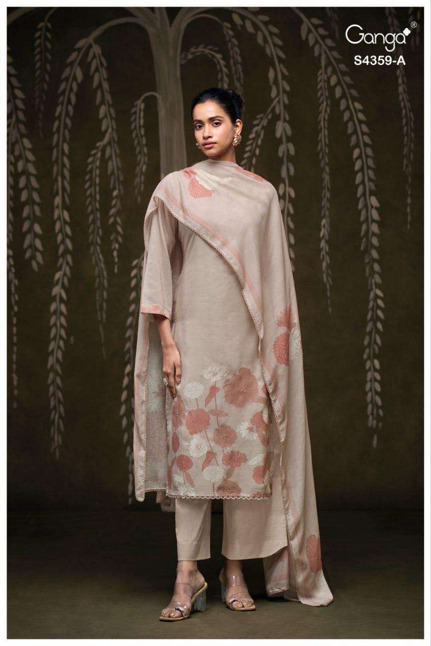 Ganga fayara 4359 Dress material suppliers in Surat