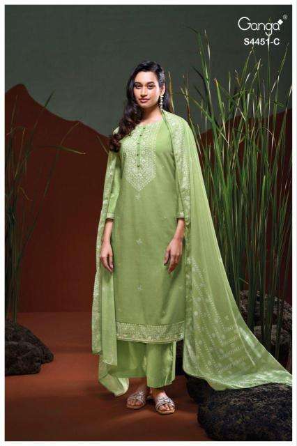Ganga felora 4451 Surat dress material market